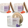 3 Pack Candles for Home Scented, 34.8 oz 240 Hour Long Lasting Candles Set, Grapefruit &Lavender ROSIANS Au supplements