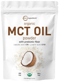 Organic MCT Oil Powder with Prebiotic Fiber,1 Pound(16 Ounce), Fast Fuel for Body and Brain Micro Ingredients Au supplements