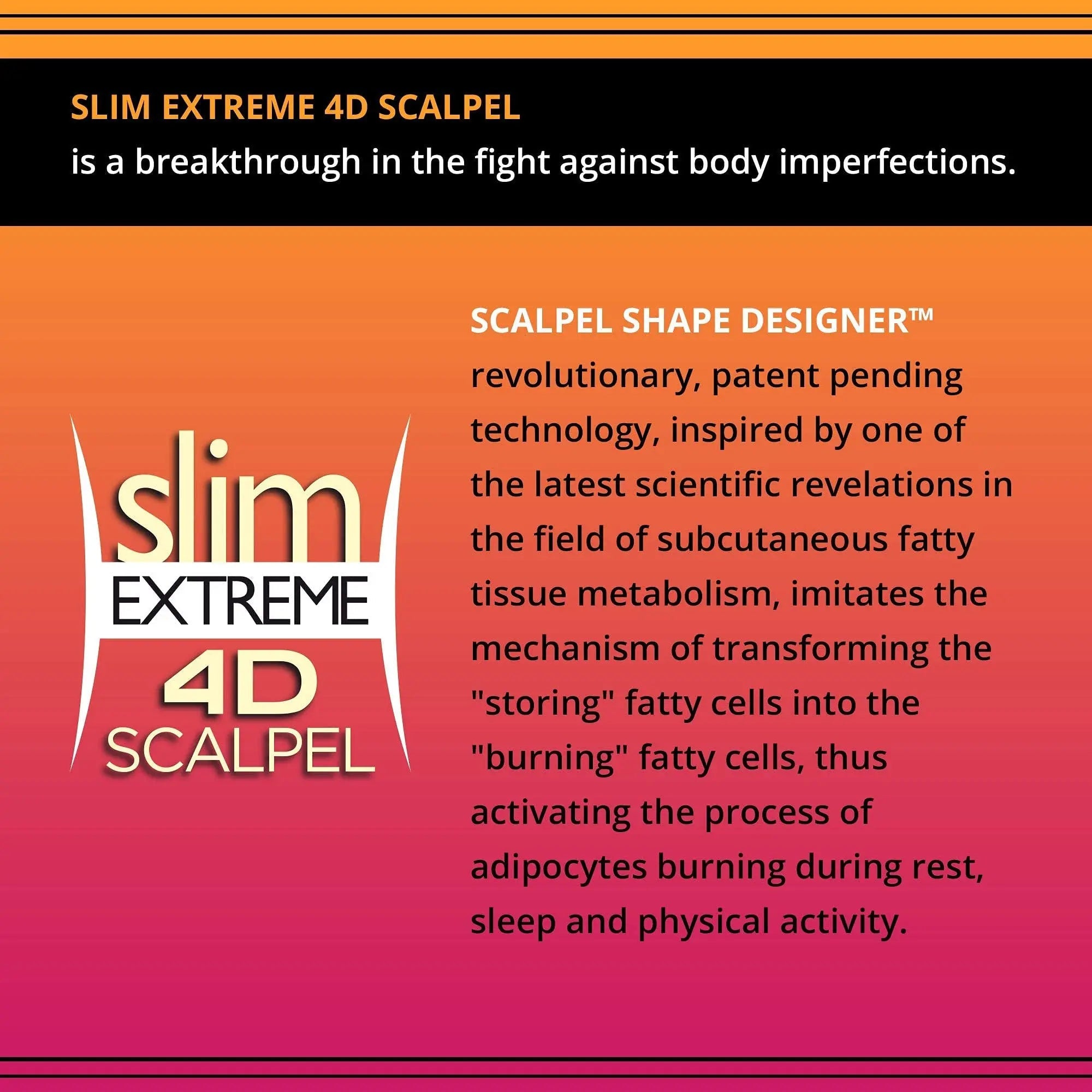 Slim Extreme 4D Scalpel Super Concentrated Serum Reducing Fatty Tissue Eveline Cosmetics Au supplements
