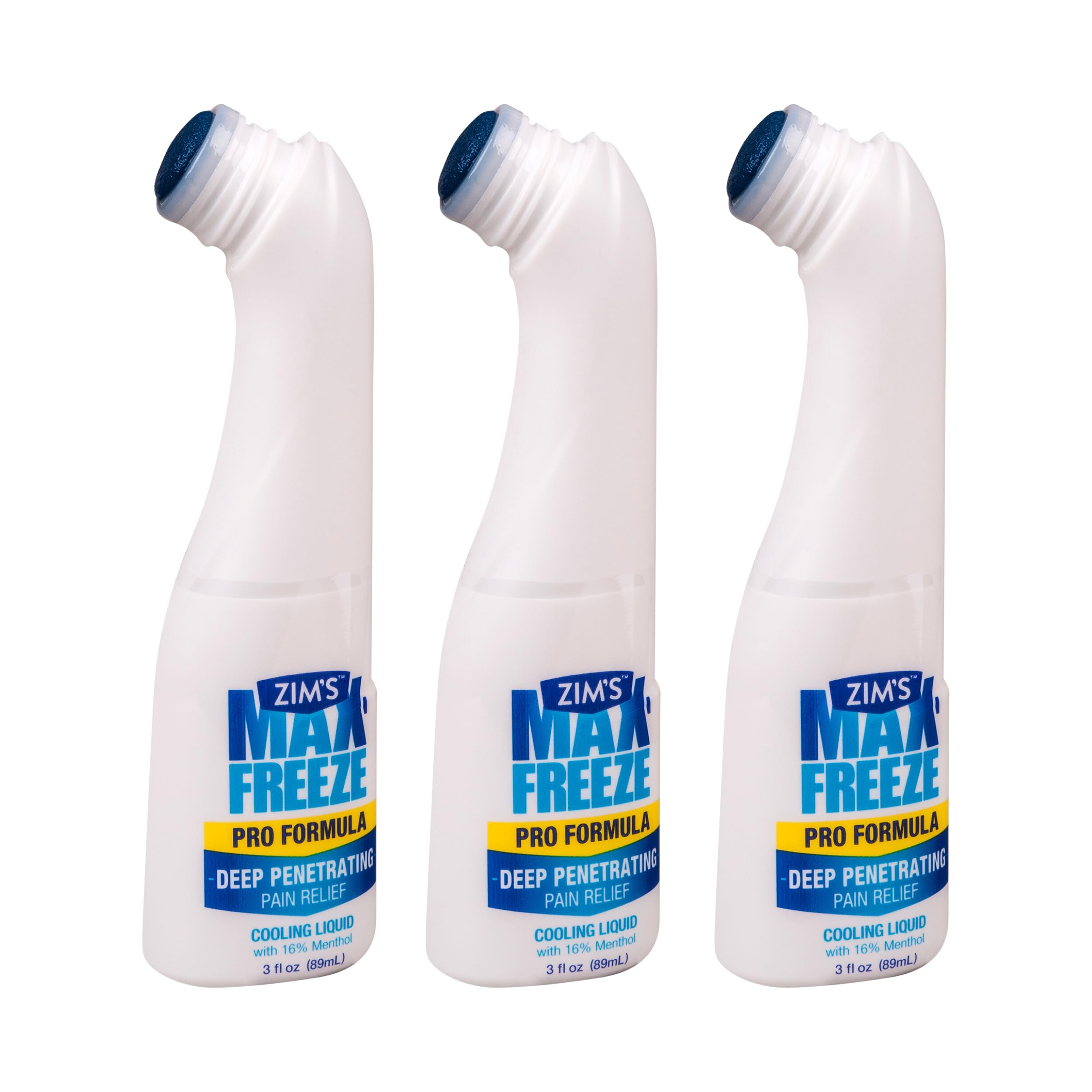 Zim's Max Freeze Liquid | 3 Pack - Pain Relief Topical Analgesic Cooling Liquid for Muscles and Joints Associated with Backaches, Arthritis, Strains, Bruises & Sprains, (P251080-1) 3 Ounce Zim’s Max Au supplements