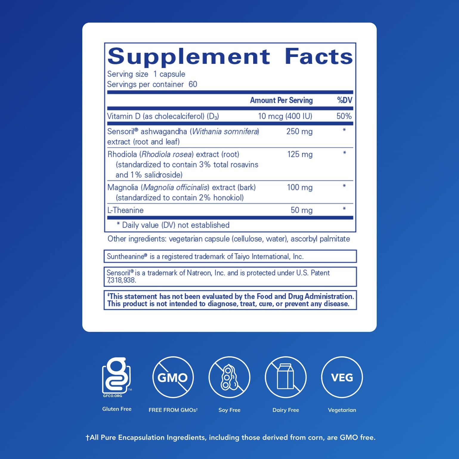Pure Encapsulations Cortisol Calm - Supports Cortisol Health & Relaxation - Contains Ashwagandha & L-Theanine - Restful Sleep - 60 Capsules Pure Encapsulations Au supplements