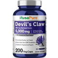 NusaPure Devil's Claw 20:1 Extract, 250 mg Equivalent to 5000mg, 200 Veggie Capsules, Concentrated Root Extract, Devils Claw Herbal Supplement, Non-GMO, Vegan Supplement NusaPure Au supplements