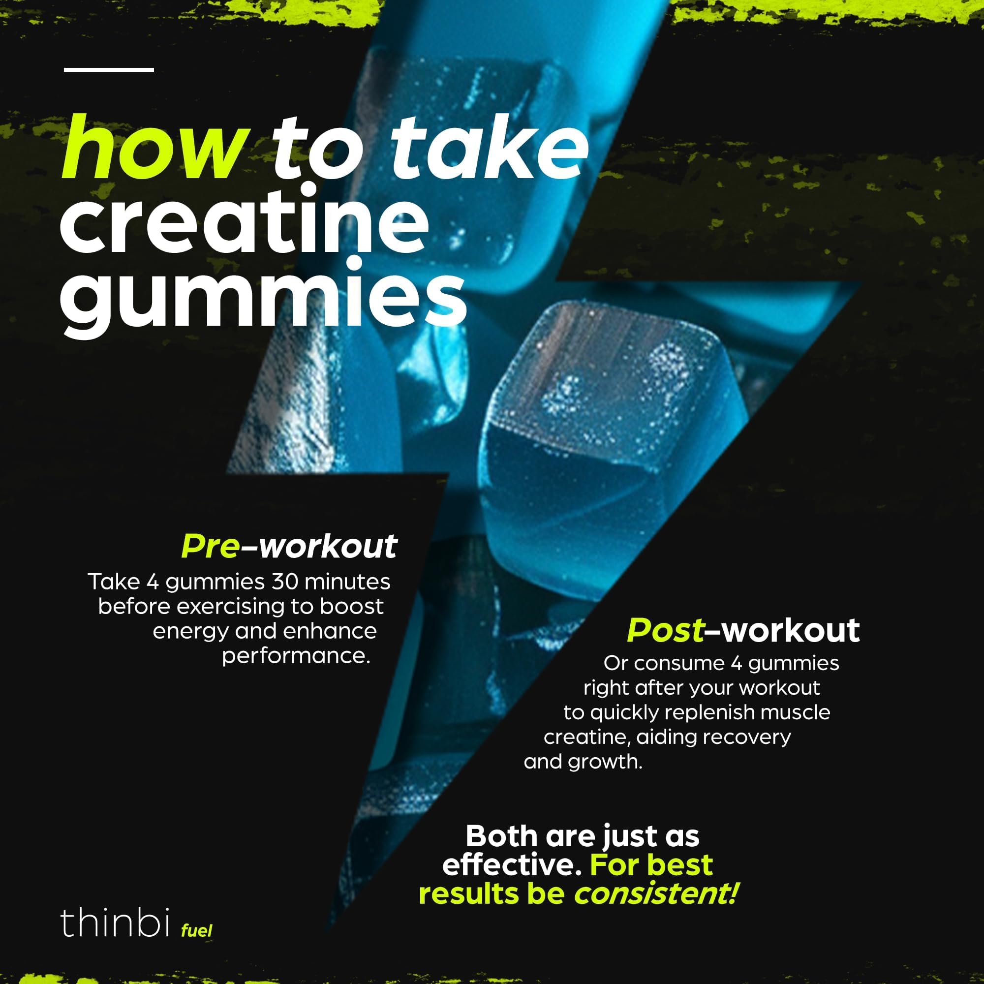 Creatine Monohydrate Gummies Complex 6200mg for Men & Women - 120 Gummies Advanced Formula W/L-Taurine + Vitamin B12 for Muscle Strength, Muscle Builder, Energy Boost