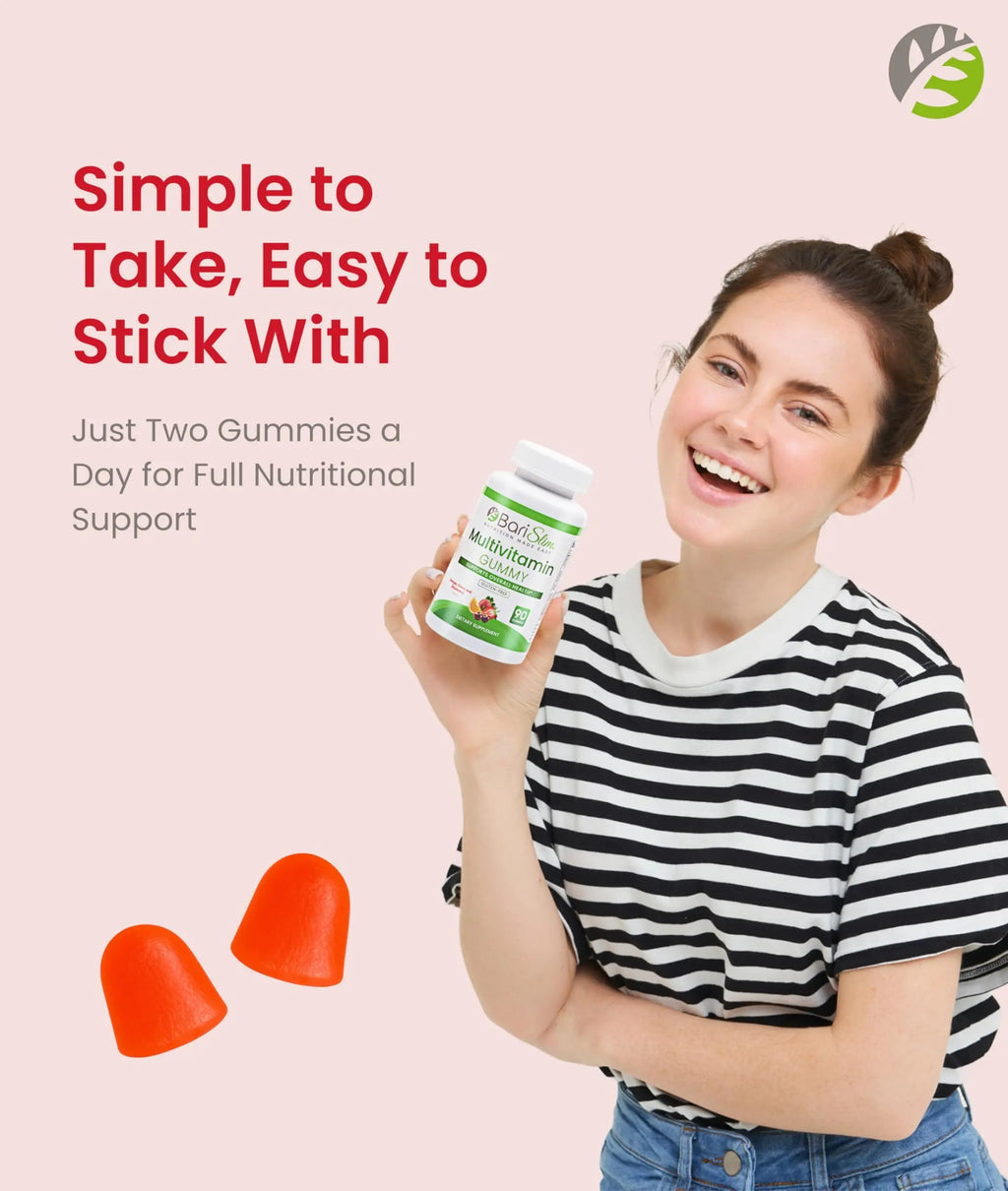 BariSlim Bariatric Chewable Multivitamin Gummies - Specially Formulated Gummy Vitamin for Patients After Weight Loss Surgery - Easy to Digest BariSlim Au supplements