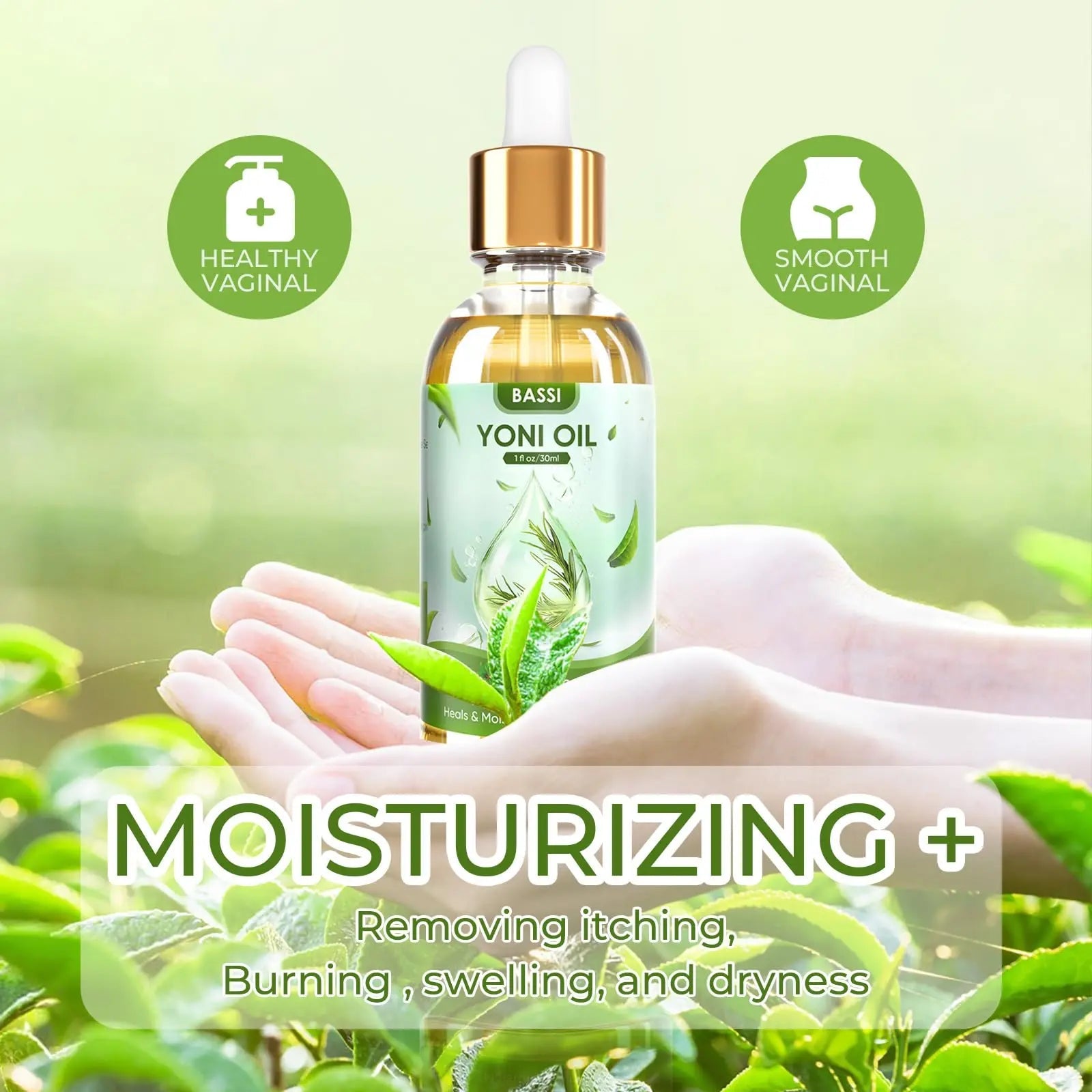 BASSI 2PCS Yoni Oil Organic Feminine Oil Vaginal Moisturizer For Wetness - Ph Balance for Women BASSI Au supplements