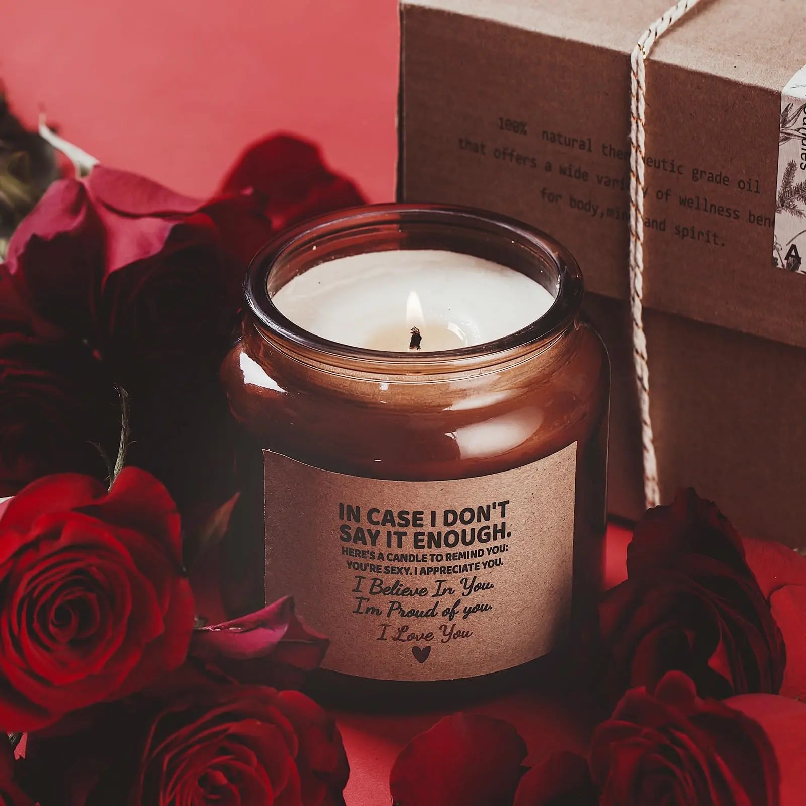 Candle Amber Moss Scented, Valentines Day Gifts for Her Girlfriend Wife, Romantic Anniversary YINUO LIGHT Au supplements