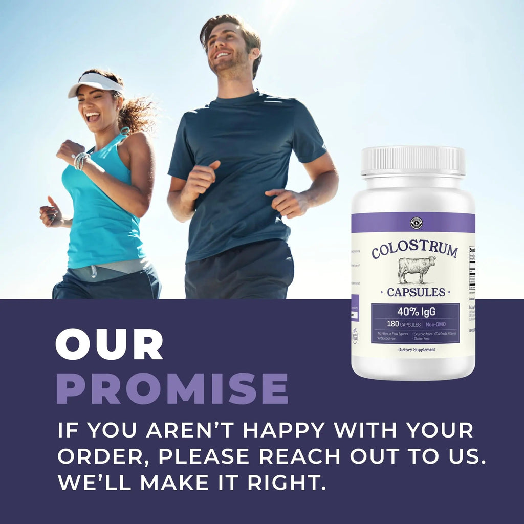 180ct Colostrum Capsules 40% IgG - USA Sourced Bovine Colostrum Powder Left Coast Performance Au supplements