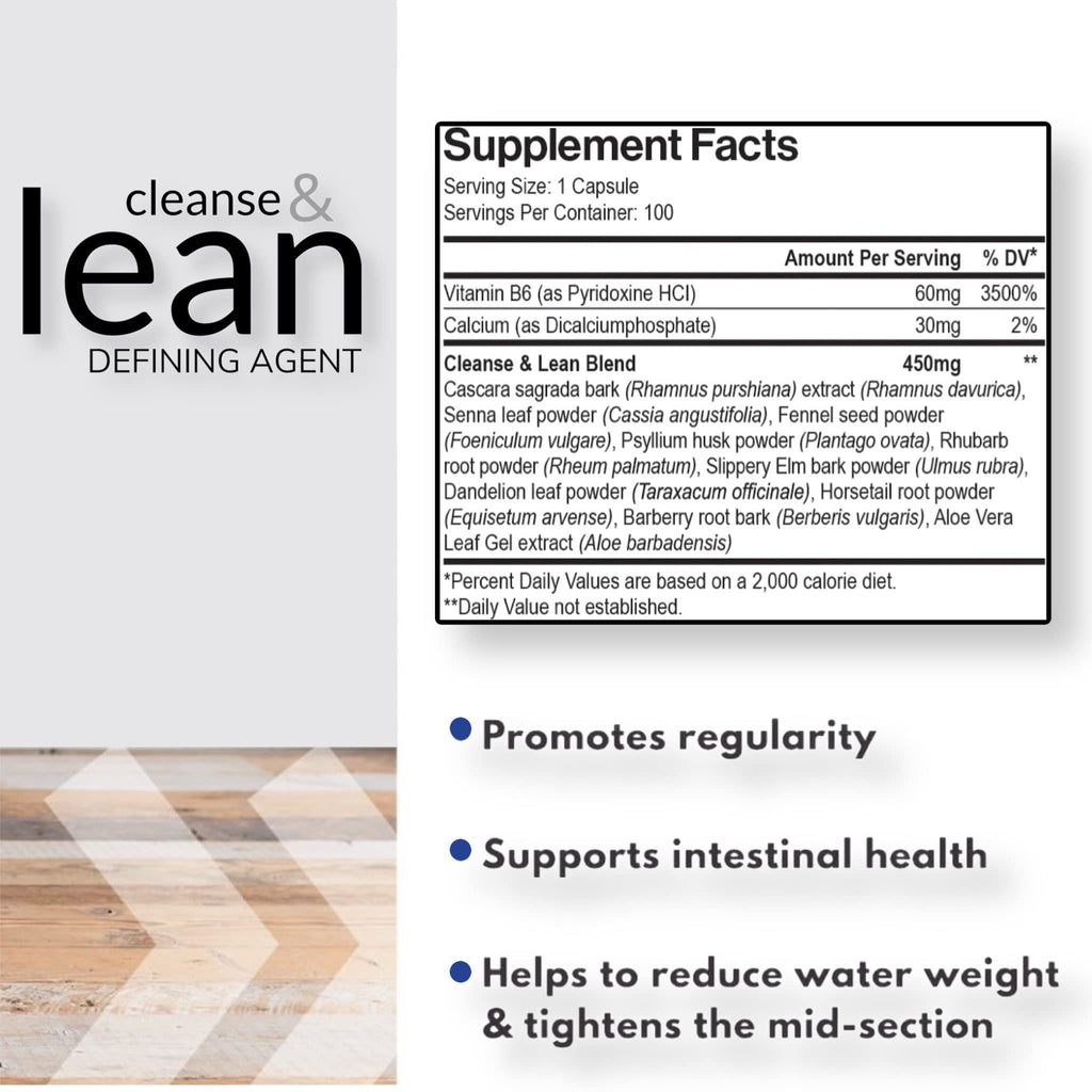 Max Muscle Naturaliga Cleanse and Lean Defining Agent Herbal Cleanse for Regularity w/Natural Detoxifying Ingredients for Gut Health Colon Detox