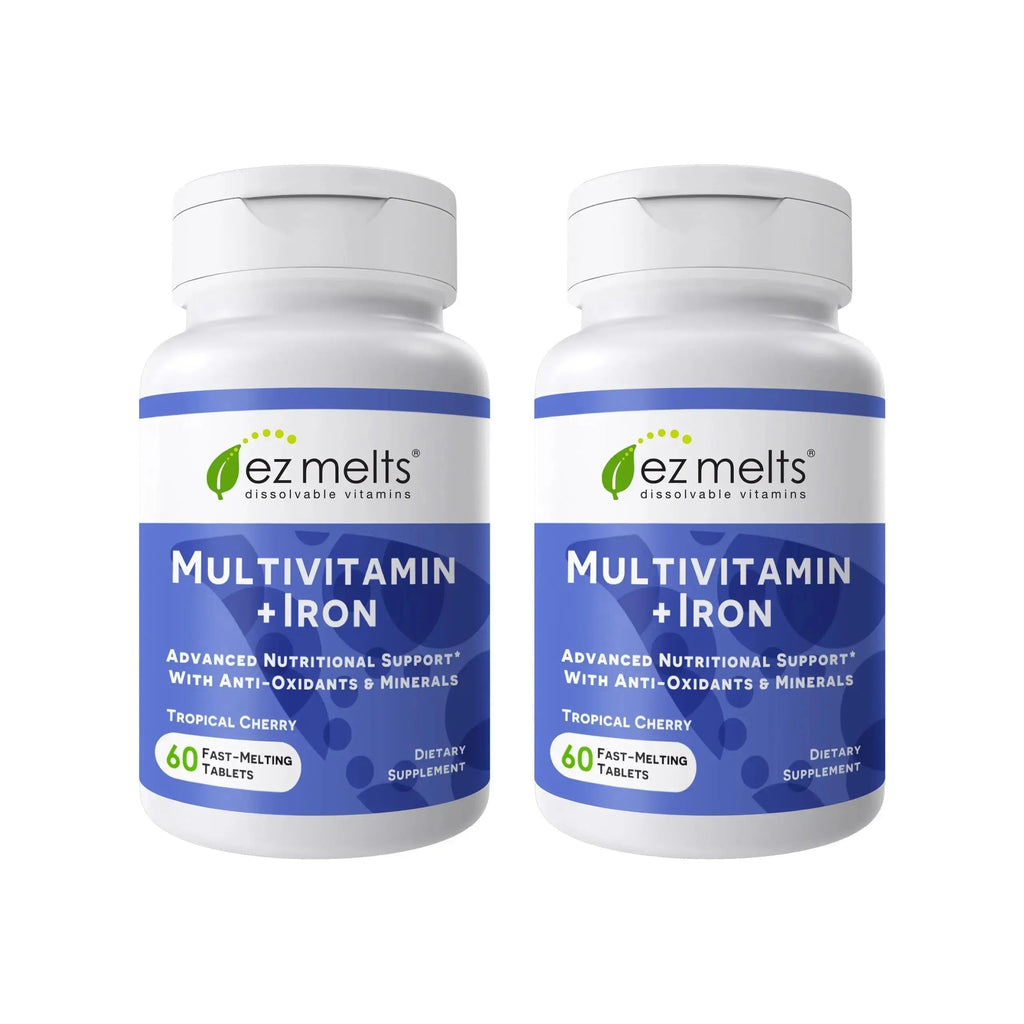 EZ Melts Multivitamin + Iron - Daily Multivitamin for Women & Men - Supports Healthy Energy Levels & Antioxidant Protection EZ Melts Au supplements