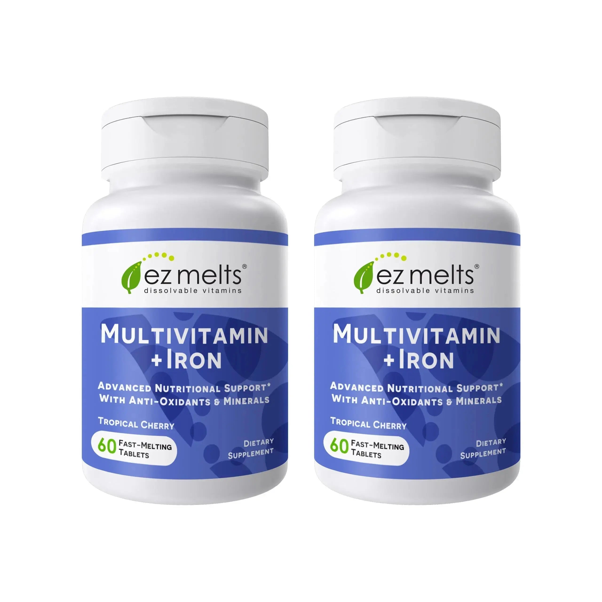 EZ Melts Multivitamin + Iron - Daily Multivitamin for Women & Men - Supports Healthy Energy Levels & Antioxidant Protection EZ Melts Au supplements