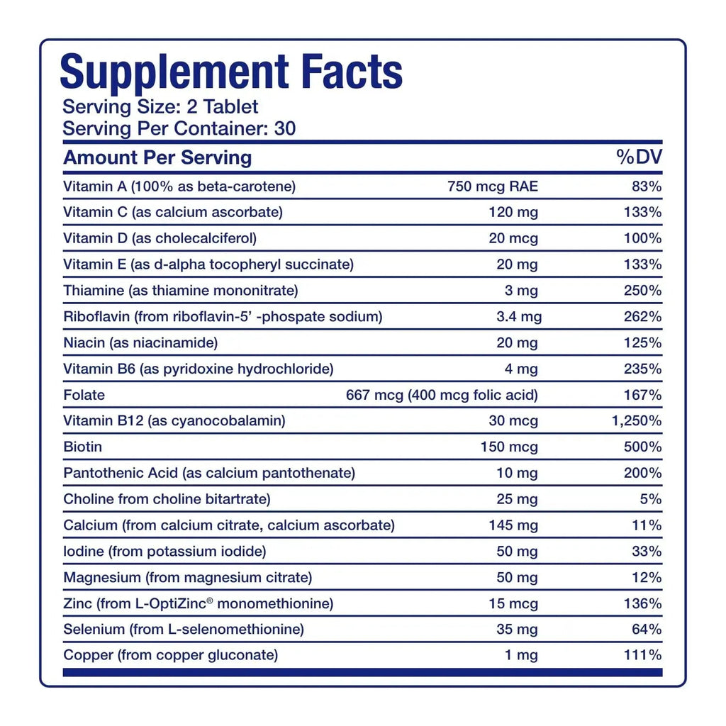 Iron Free Multivitamin for Women 50 and Over - Gentle Easy to Digest Over 50 Multivitamin for Men & Women with 30 Nutrients for Comprehensive Wellness & Immune Support Anabolic Laboratories Au supplements
