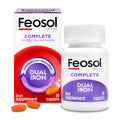 Feosol Complete Iron Supplement Caplets, Bifera Iron for High Absorption, Heme and Non-Heme Dual Action Minimizes Side Effects, 1 Per Day