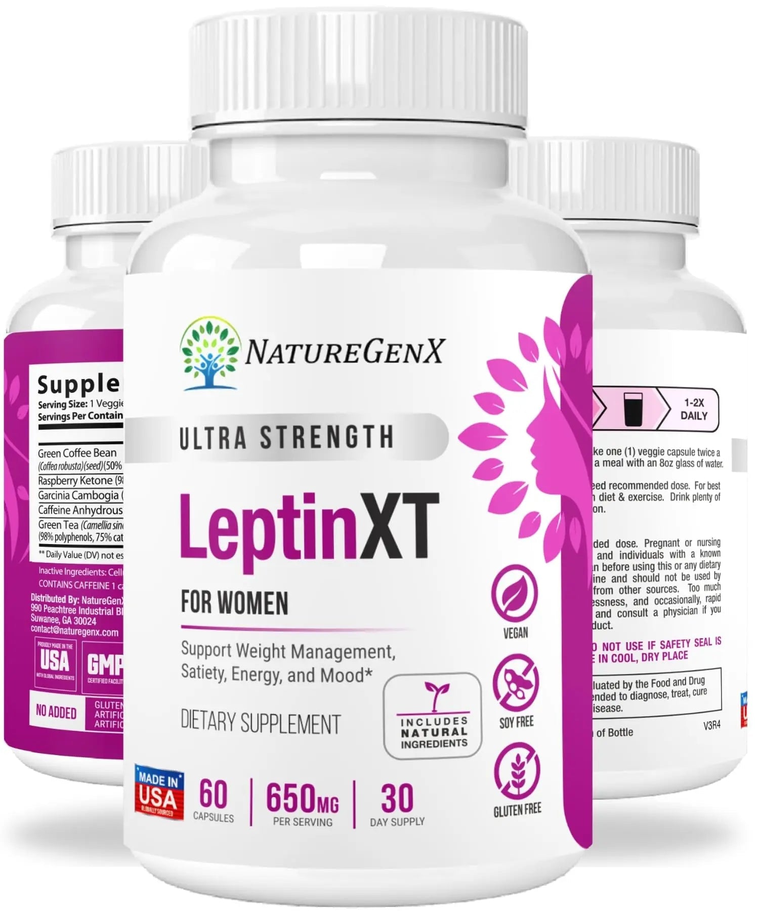NatureGenX LeptinXT - Leptin Supplements for Weight Loss for Women - Extra Strength NatureGenX Au supplements