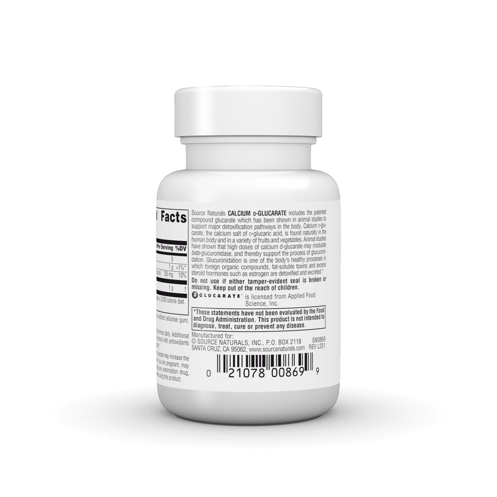 Source Naturals Calcium D-Glucarate, Cellular Detoxifier* 500mg - 30 Tablets Source Naturals Au supplements