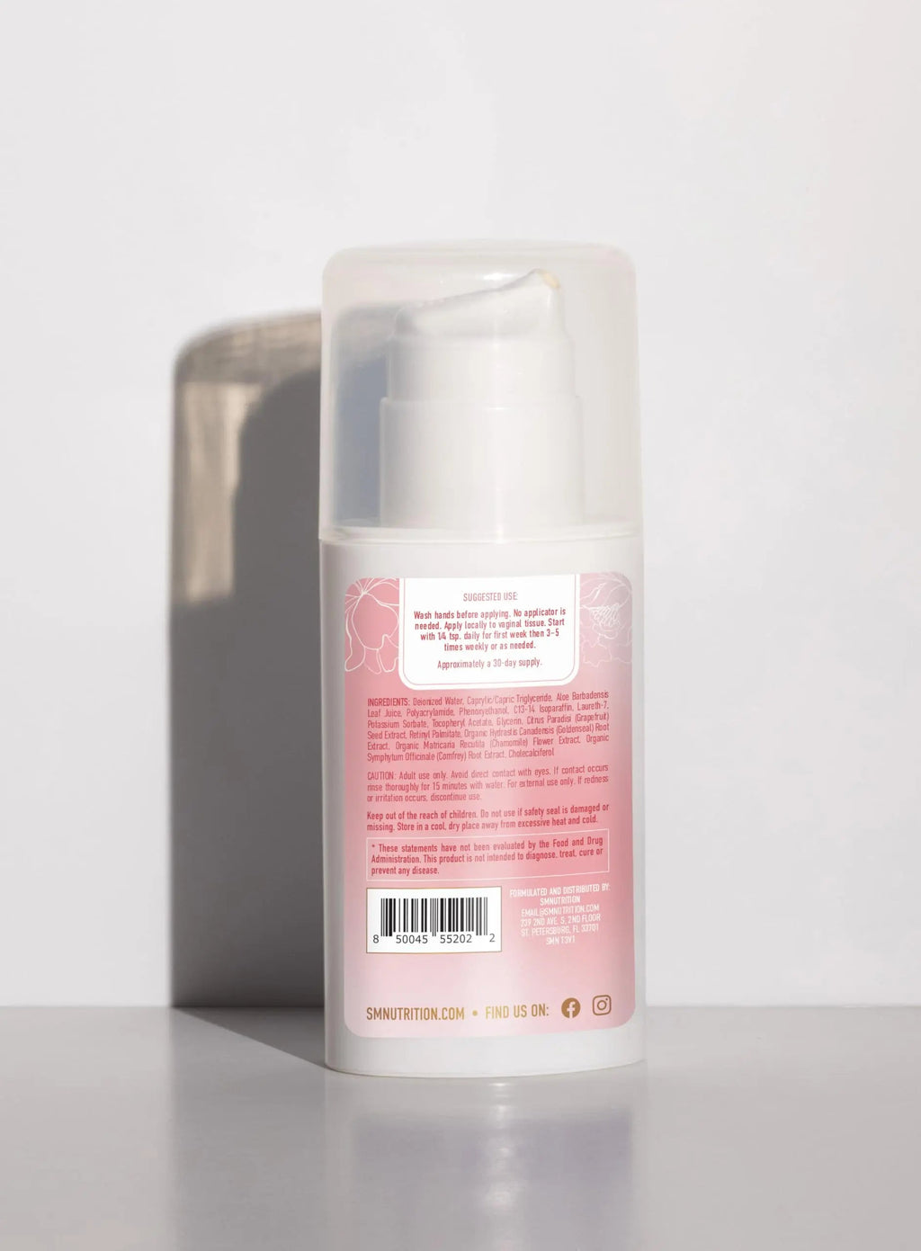 Vulva Rescue Moisturizer Cream | 3oz. PUMP | Soothes Vaginal Itch & Dryness | No Estrogen or Fragrance SMNutrition Au supplements