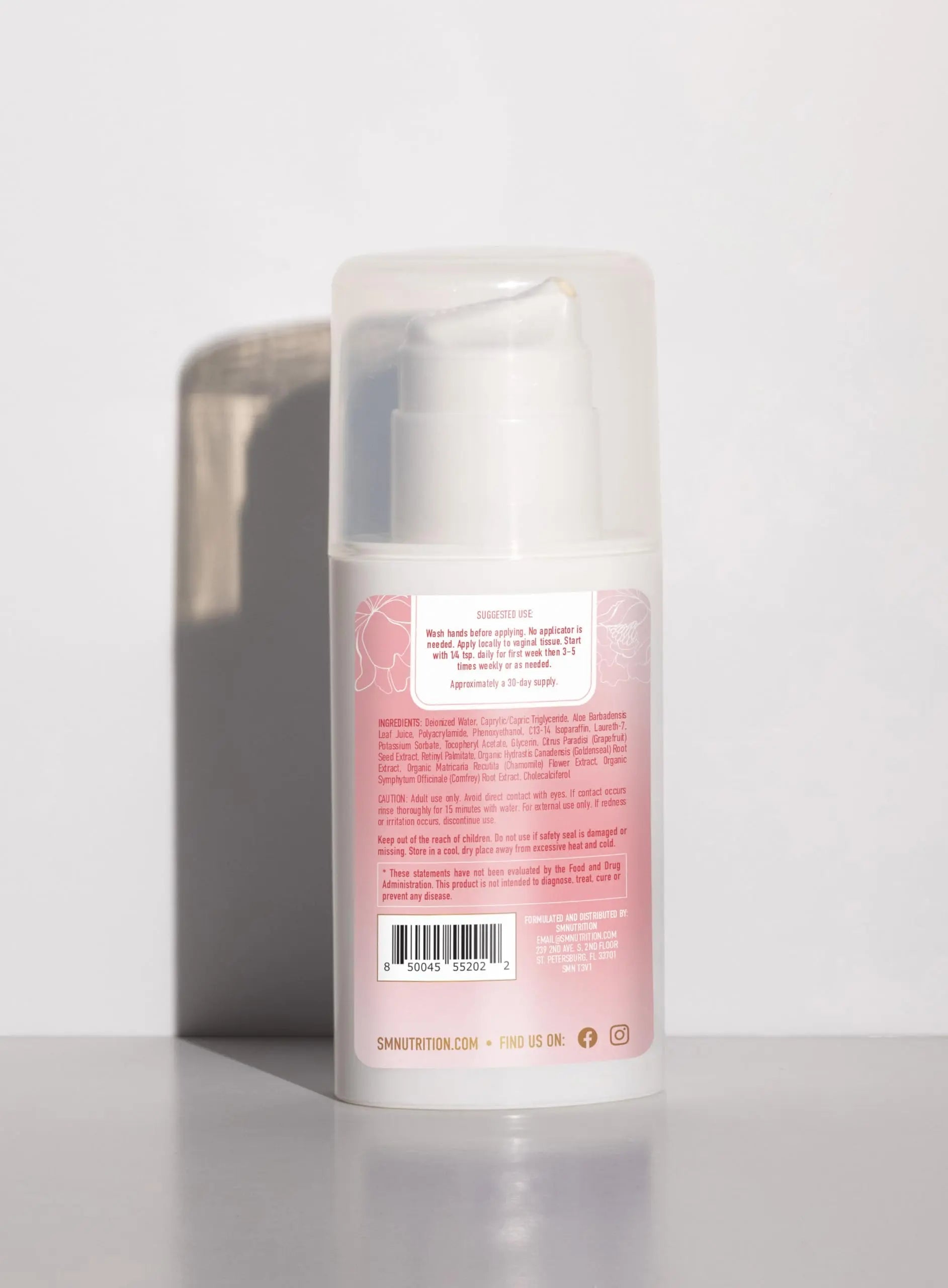 Vulva Rescue Moisturizer Cream | 3oz. PUMP | Soothes Vaginal Itch & Dryness | No Estrogen or Fragrance SMNutrition Au supplements