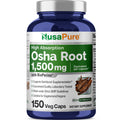 NusaPure OSHA Root Extract 1500 mg per Vegan Caps - 150 Count (10:1 Extract, Non-GMO, Vegan, Bioperine) Ligusticum Porteri NusaPure Au supplements