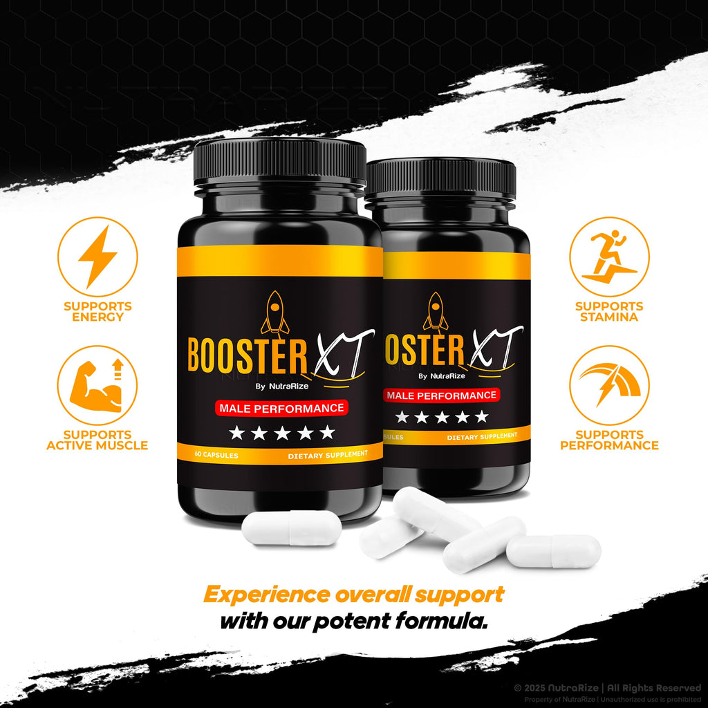 NutraRize Booster XT for Men, Male Enhancing Capsules, Premium Formula to Support Daily Energy & Peak Performance, Multivitamin Pills for Overall Health, BoosterXT Reviews (60 Capsules) NutraRize Au supplements