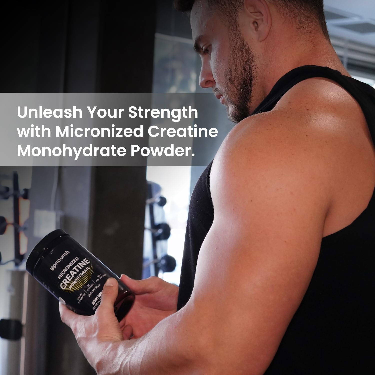 UpNourish Micronized Creatine Monohydrate Powder 400 G - Unflavored Vegan for Pre Workout, Muscle Building Pure Women and Men Instantized Supplement, 80 Servings 14.1096 Ounce UpNourish Au supplements