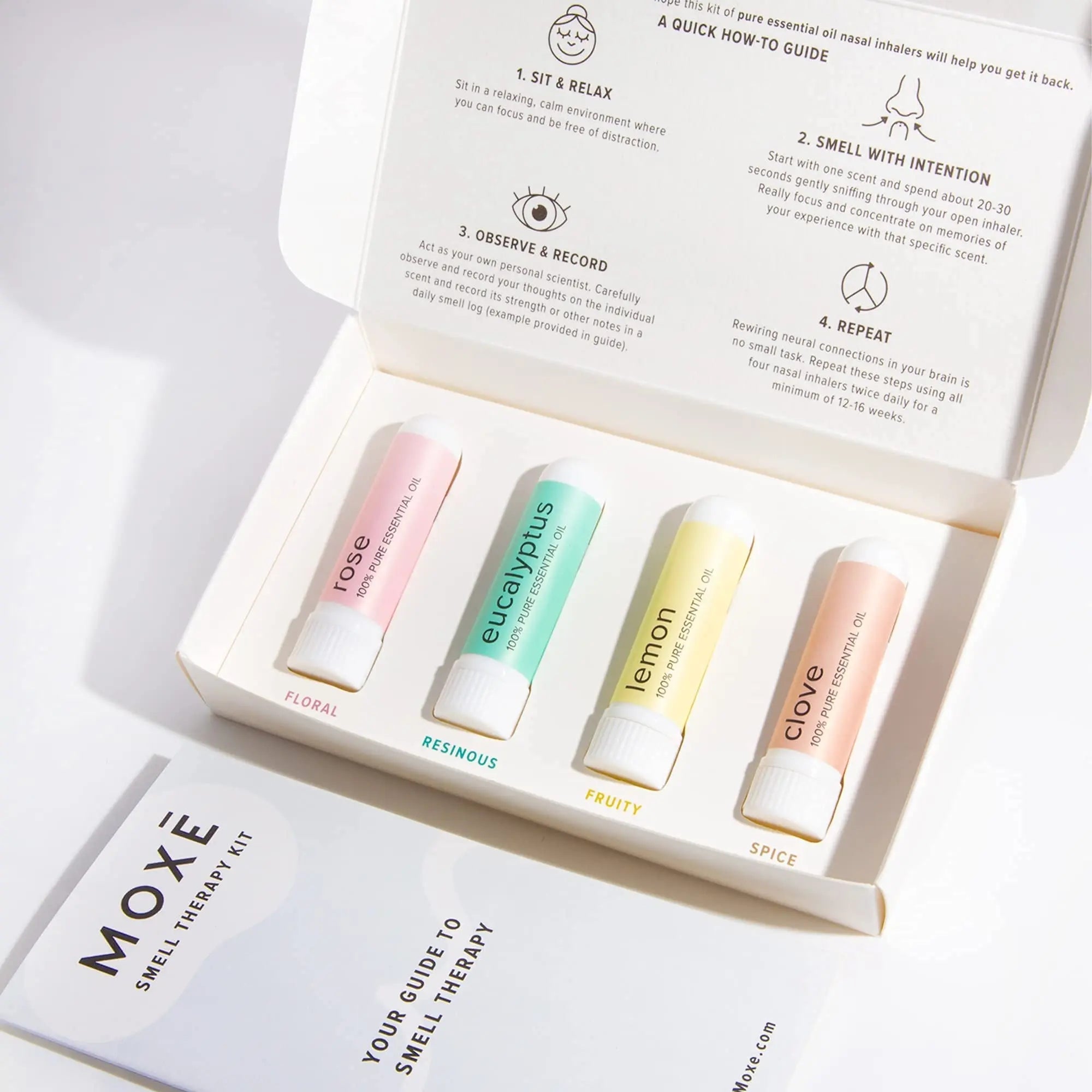 MOXĒ Smell Training Kit, Made in USA, 4 Essential Oils, Olfactory Regeneration, Helps Restore Sense MOXE Au supplements