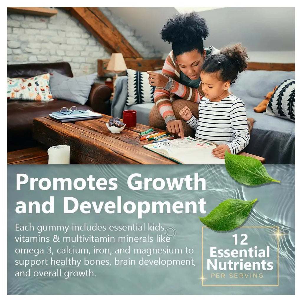 Natvites Complete Kids Multivitamin Gummies – 120 Count of Essential Daily Vitamins & Minerals for Immune Support, Focus, & Growth Natvites Au supplements