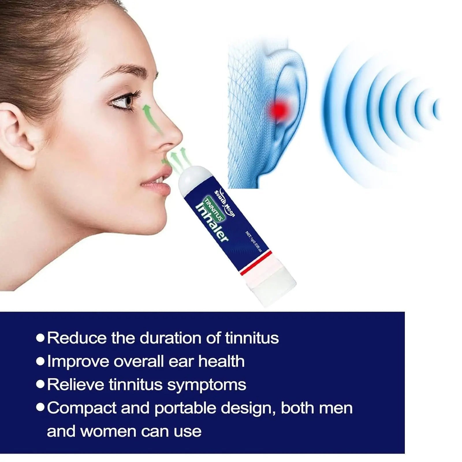 3/5/8PCS Echo Ease Tinnitus Inhaler, Tinnitus Relief for Ringing Ears Device, Auricalm Tinnitus Dailebao Au supplements