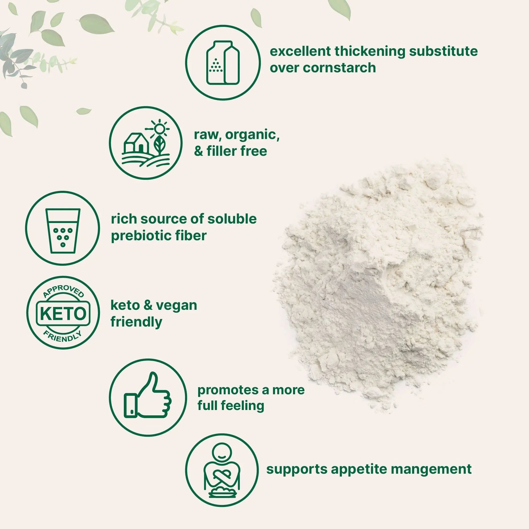 Organic Glucomannan Konjac Root Powder (Konjac Gel Powder), 10 Ounce, Soluble Fiber & Prebiotics Micro Ingredients Au supplements