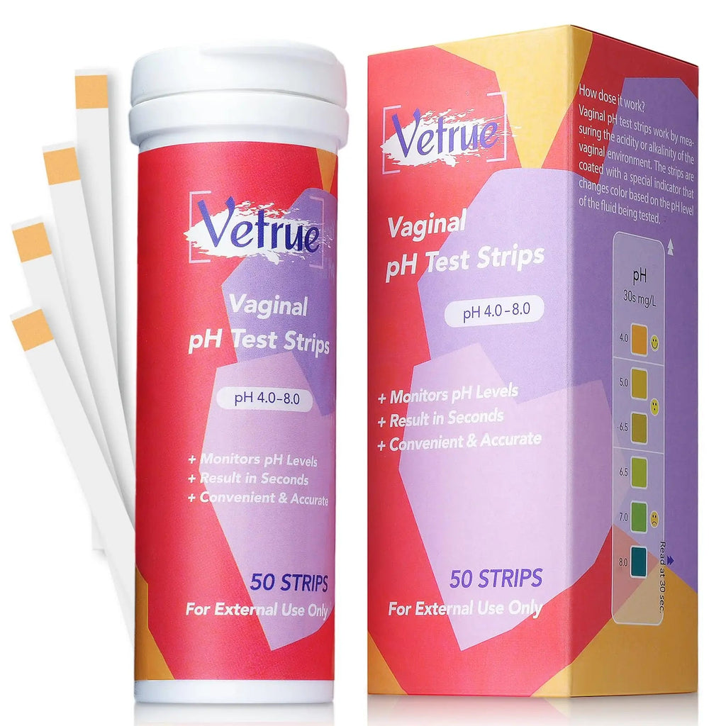 Vaginal pH Test Strips for Women, Convenient Testing Solution for Assessing and Maintaining vetrue Au supplements