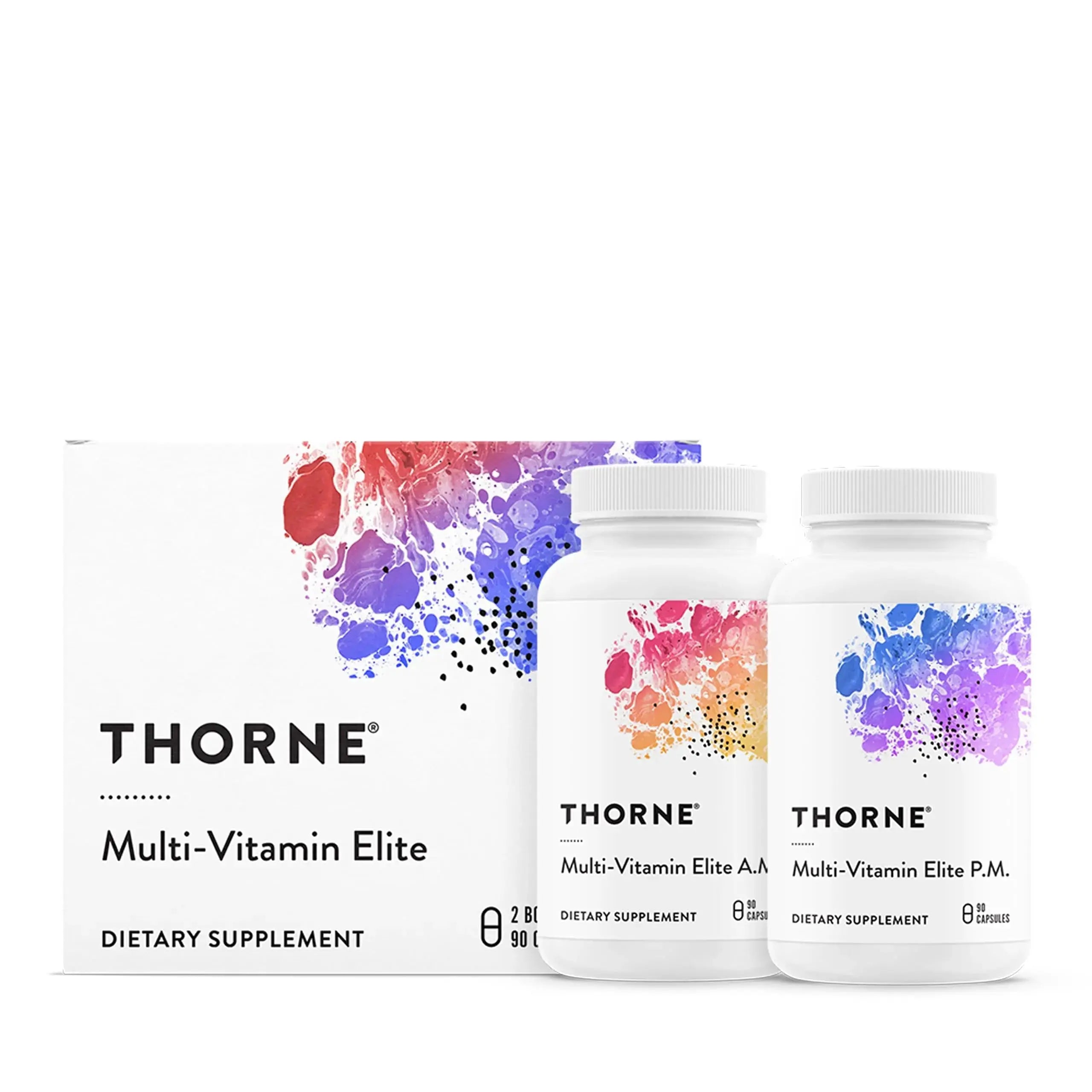 THORNE - Multi-Vitamin Elite - Daily Nutritional Supplement - AM Formula Supports Cellular Energy Production &PM Formula Supports Restful Sleep THORNE Au supplements