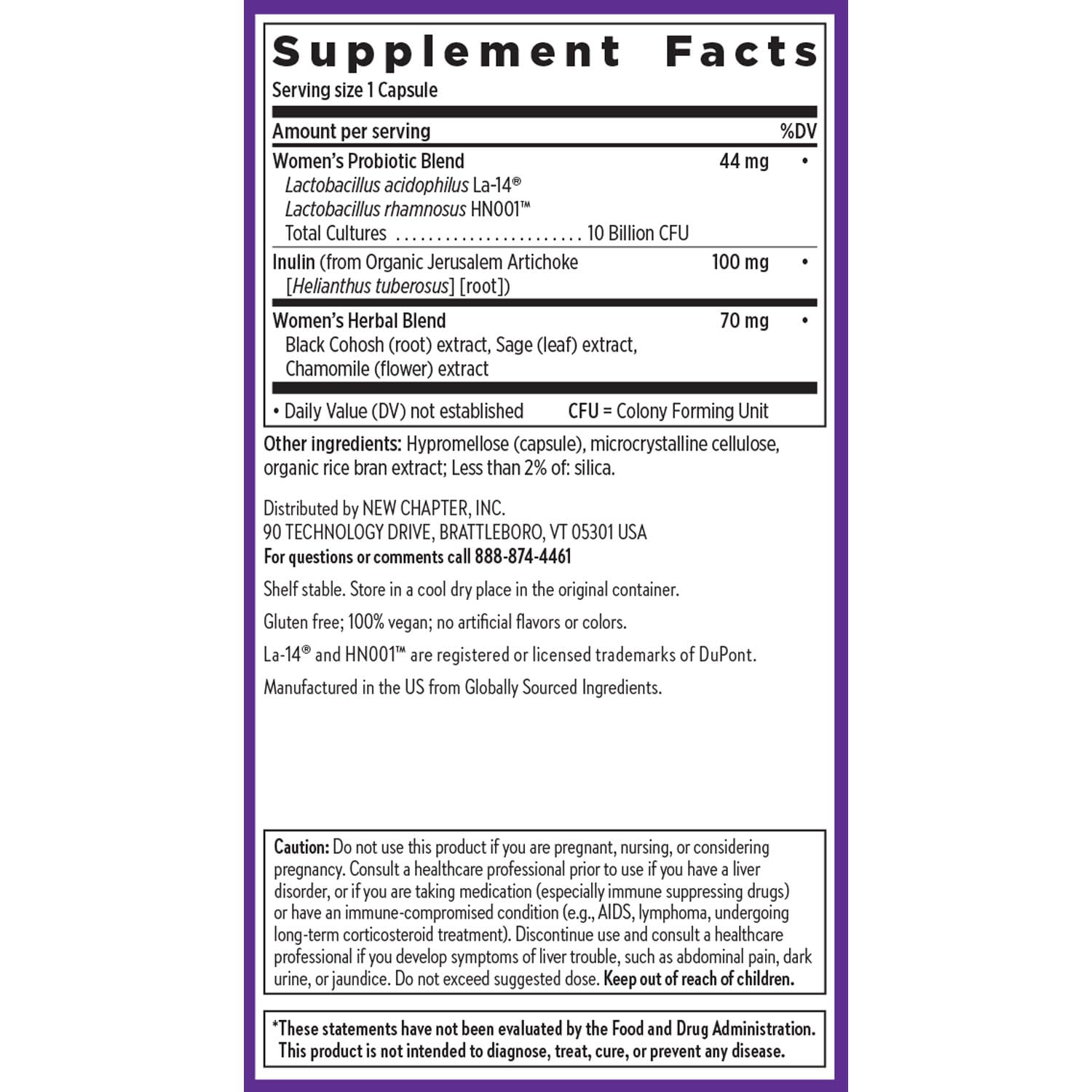 New Chapter All-Flora Probiotic Menopause Balance, Ultra-Concentrated Probiotics for Women with Black Cohosh for Menopause Hot Flashes, 100% Vegan, 30 Vegan Capsules New Chapter Au supplements