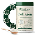 Great Lakes Wellness Collagen Peptides Powder – Supports Skin, Hair, Nails, Joints & Digestion – Hydrolyzed, Quick Dissolve