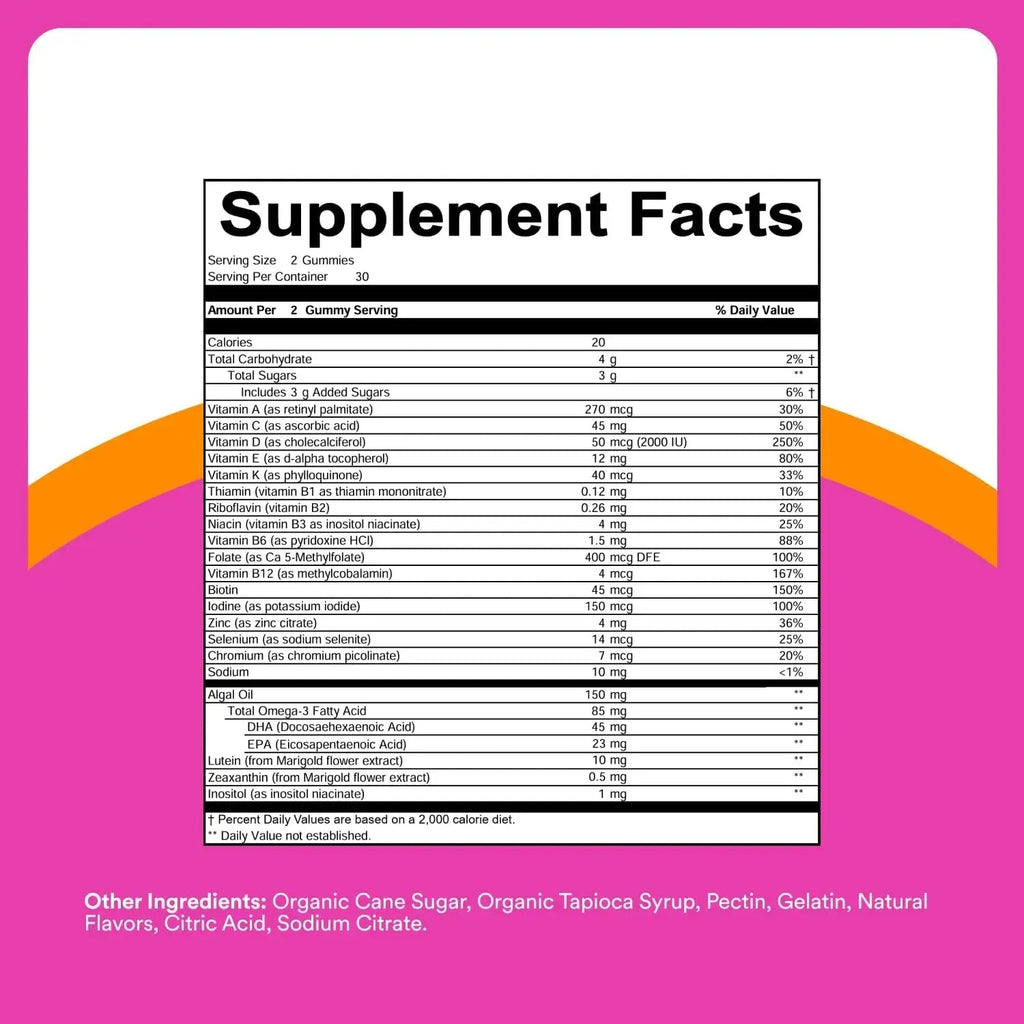SmartyPants Teen Girl Multivitamin Gummies - Improved Formula: Omega 3 (DHA/EPA), Vitamin C, D3, B12, Vitamin A, K & Zinc SmartyPants Au supplements