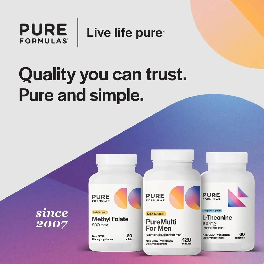 PureFormulas PureMulti for Men - Daily Comprehensive Multivitamin for Men's Health, Vitality, Energy, Focus, & Performance. Mens Vitamins A, C, D, E, & B12 PureFormulas Au supplements