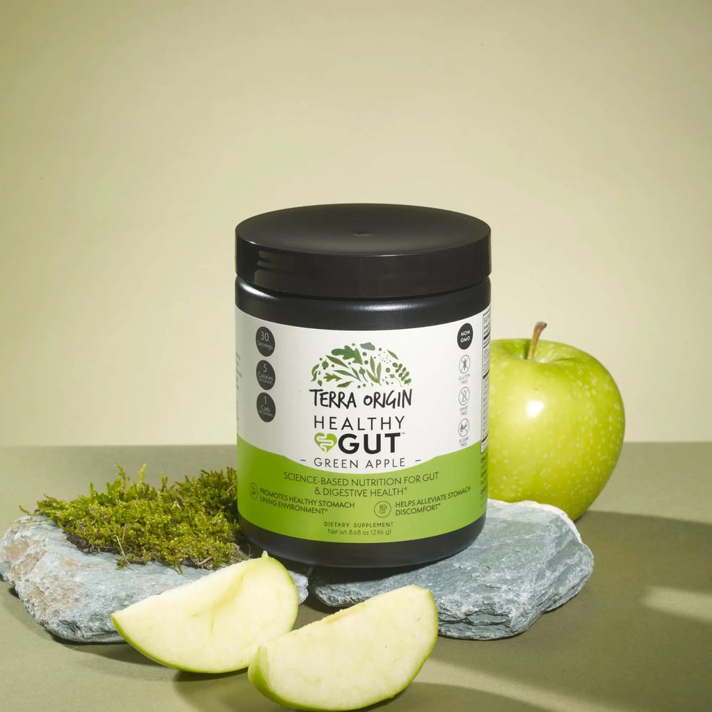 Healthy Gut Green Apple | 30-Servings with L-Glutamine, Zinc, Glucosamine, Slippery Elm Bark, Marshmallow Root and More! TERRA ORIGIN Au supplements