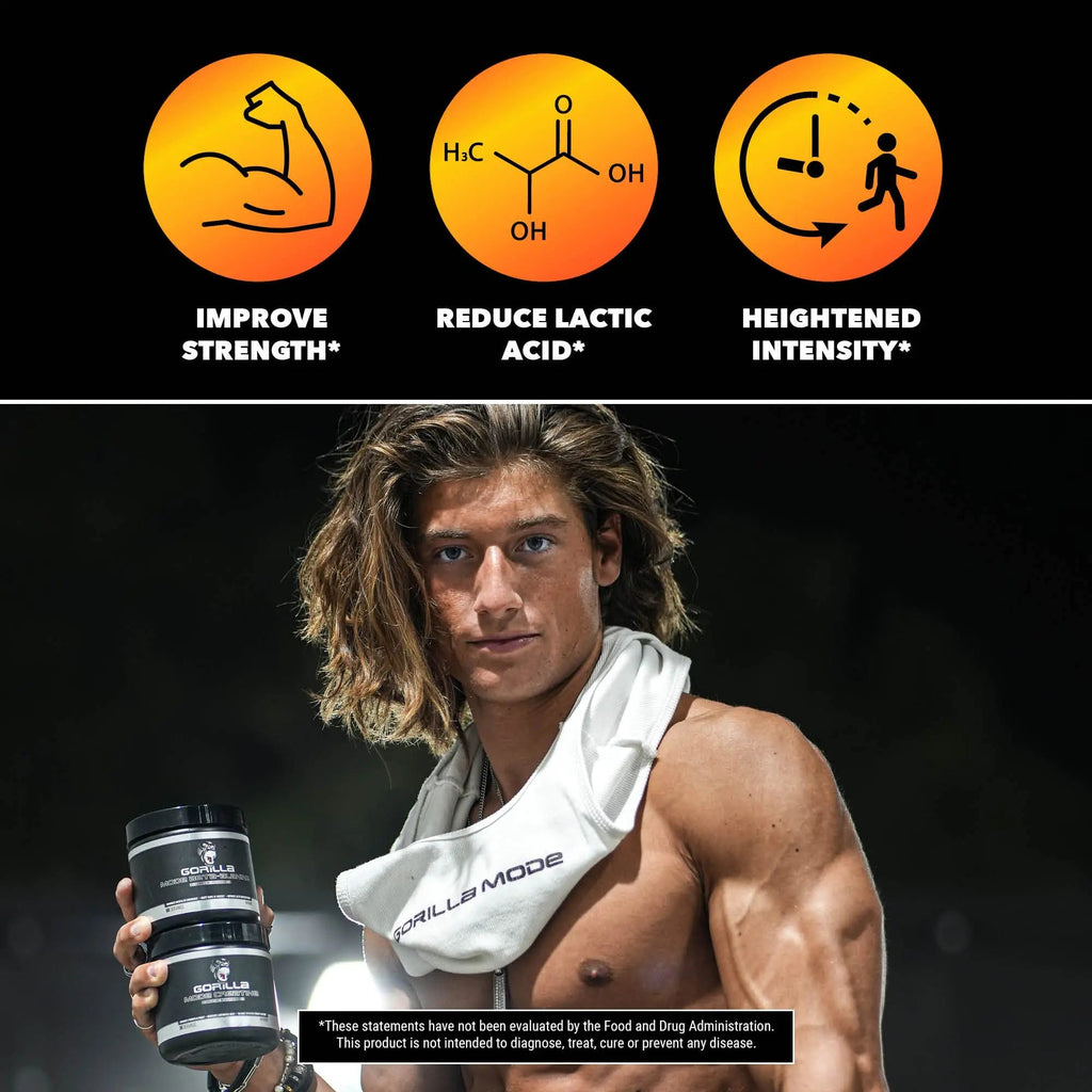 Gorilla Mode Beta-Alanine – Carnosine Precursor/Enhanced Muscular Endurance Gorilla Mind Au supplements