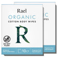 Rael Body Wipes, Organic Cotton Wipes for Women - Unscented Body Wipes, Individually Wrapped Rael Au supplements