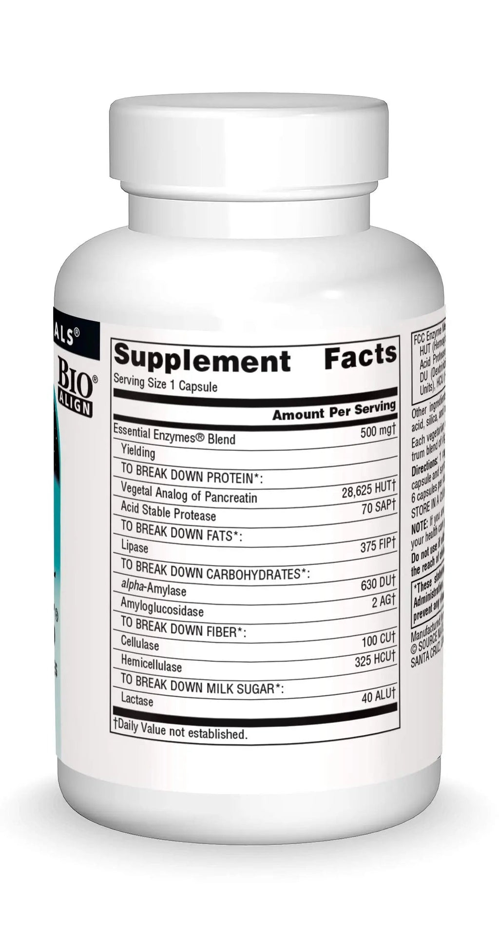 Source Naturals Essential Enzymes 500mg Bio-Aligned Multiple Enzyme Source Naturals Au supplements