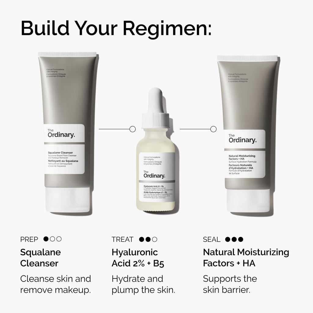The Ordinary Hyaluronic Acid 2% + B5 (with Ceramides), Multi-Depth Hydration Serum