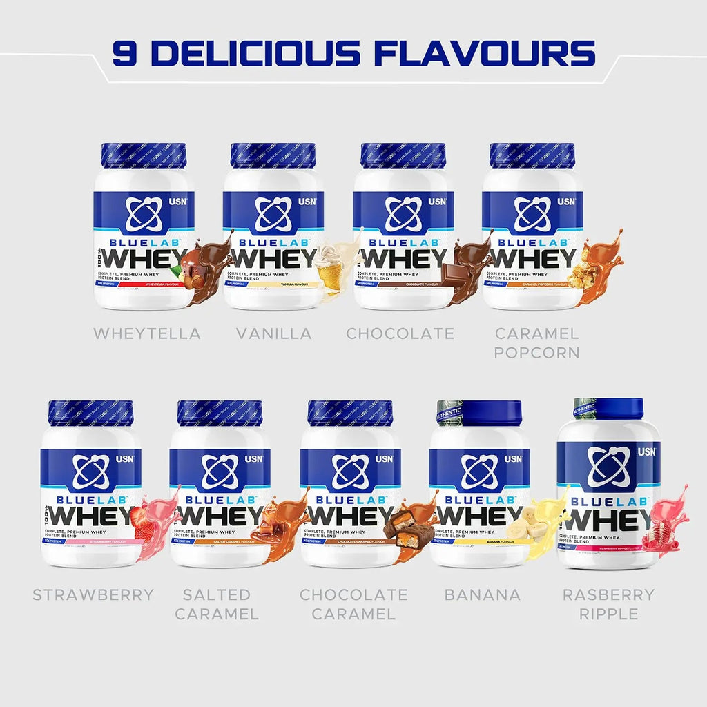 USN Blue Lab Whey Protein Powder: Wheytella - Whey Protein 908g - Post-Workout USN Au supplements