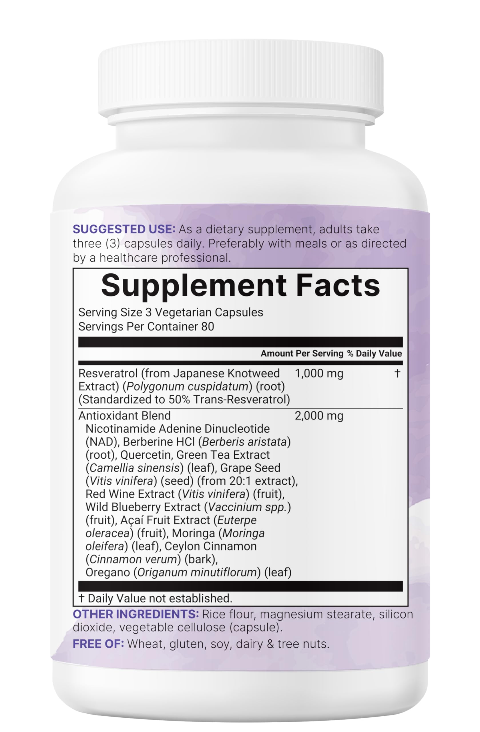 Micro Ingredients Resveratrol NAD Complex 3,000mg for Women & Men, 240 Veggie Capsules | NMN Supplement Alternative | 11-in-1 Blend with NAD+, Quercetin, Moringa, Berberine, Grape Seed, & Oregano Micro Ingredients Au supplements