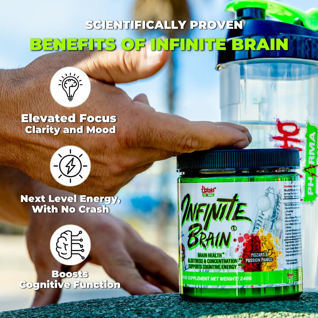 Psycho Pharma. Infinite Brain Nootropic Game Changer. Compete Win (Plato's Lemon Punch, 30 Serving) Psycho Pharma Au supplements