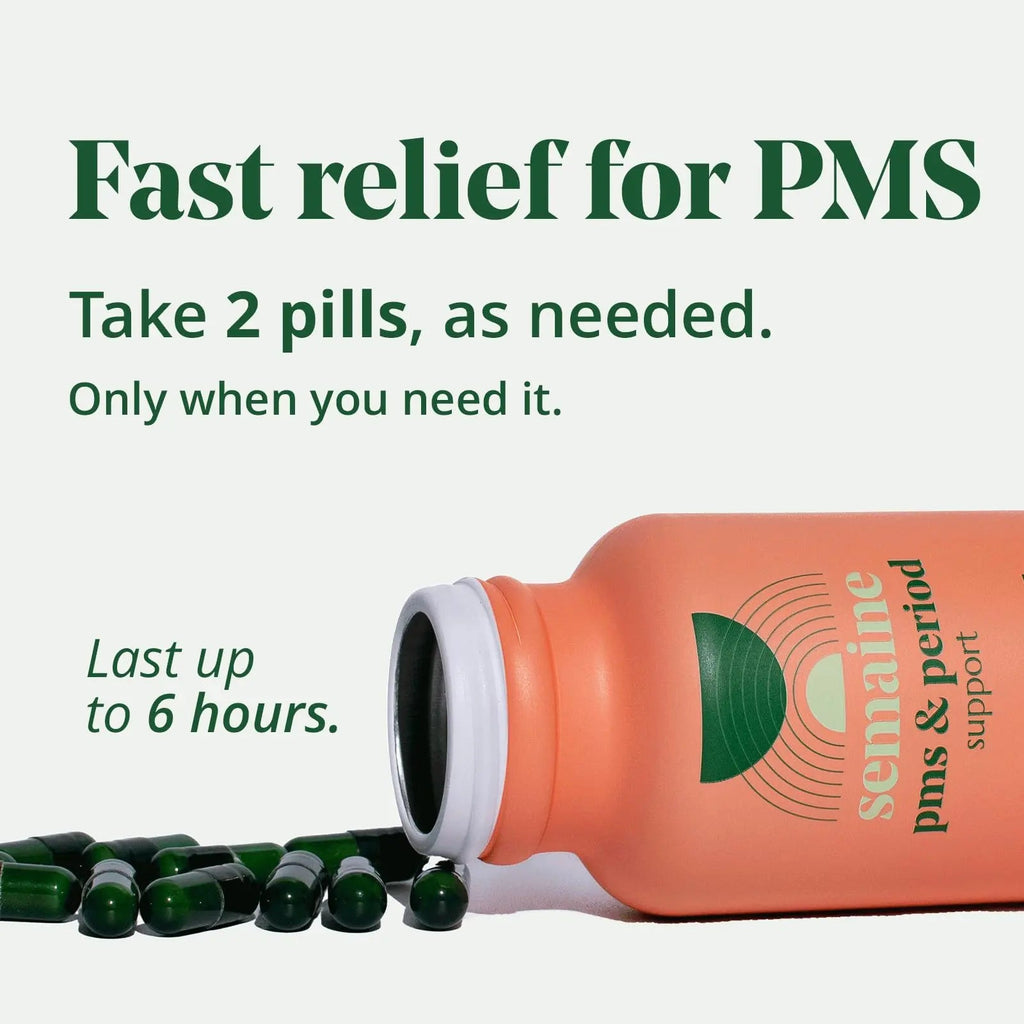 PMS & Period Relief - Menstrual Cramp Relief: No More Period Cramps, Mood Swings, or Bloating Semaine Au supplements