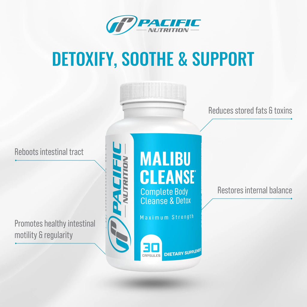 Pacific Nutrition Full Body Detox - Malibu Cleanse Complete Body & Intestinal Cleanse Pacific Nutrition Au supplements