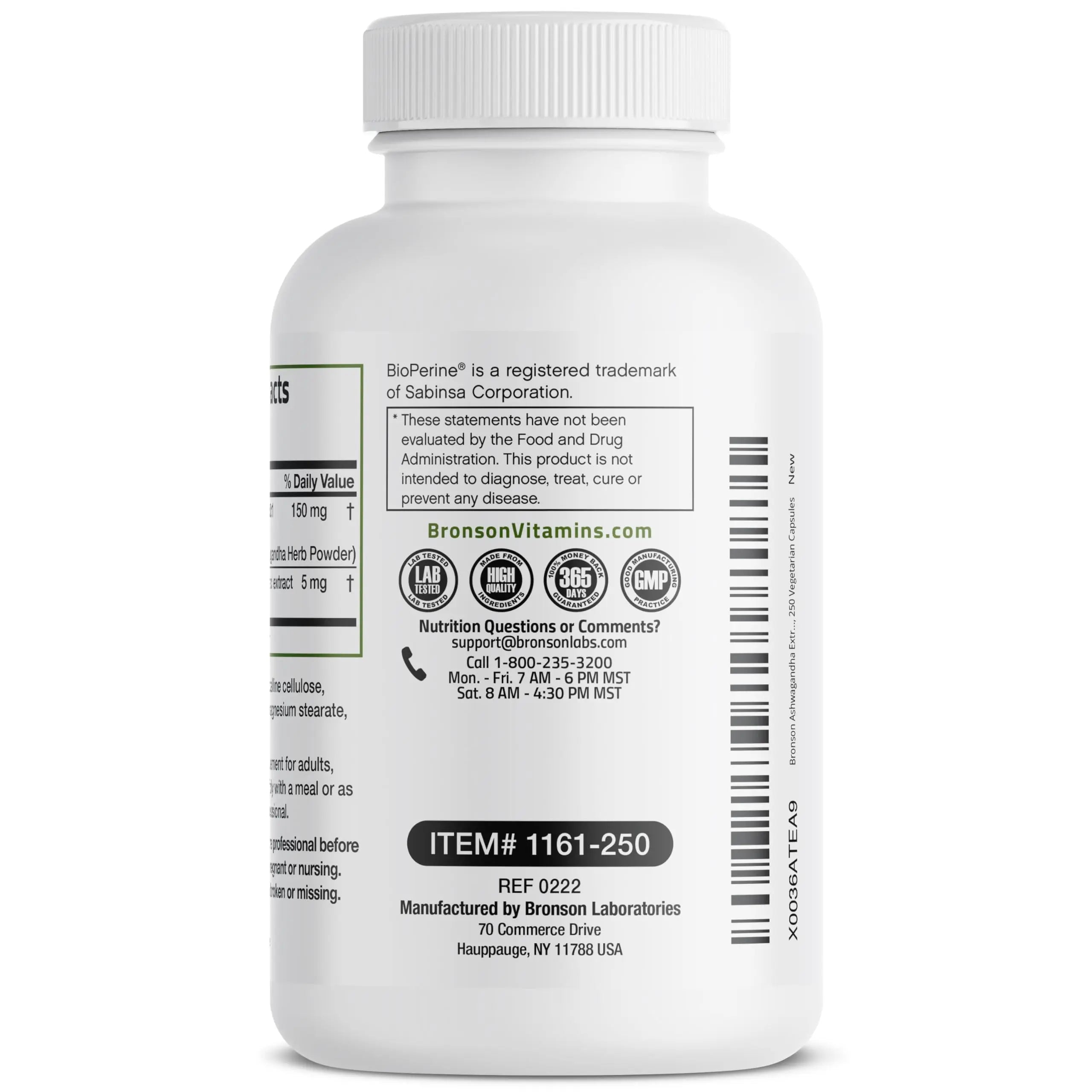 Bronson Ashwagandha Extra Strength 3000 mg Stress & Mood Support with BioPerine Bronson Au supplements