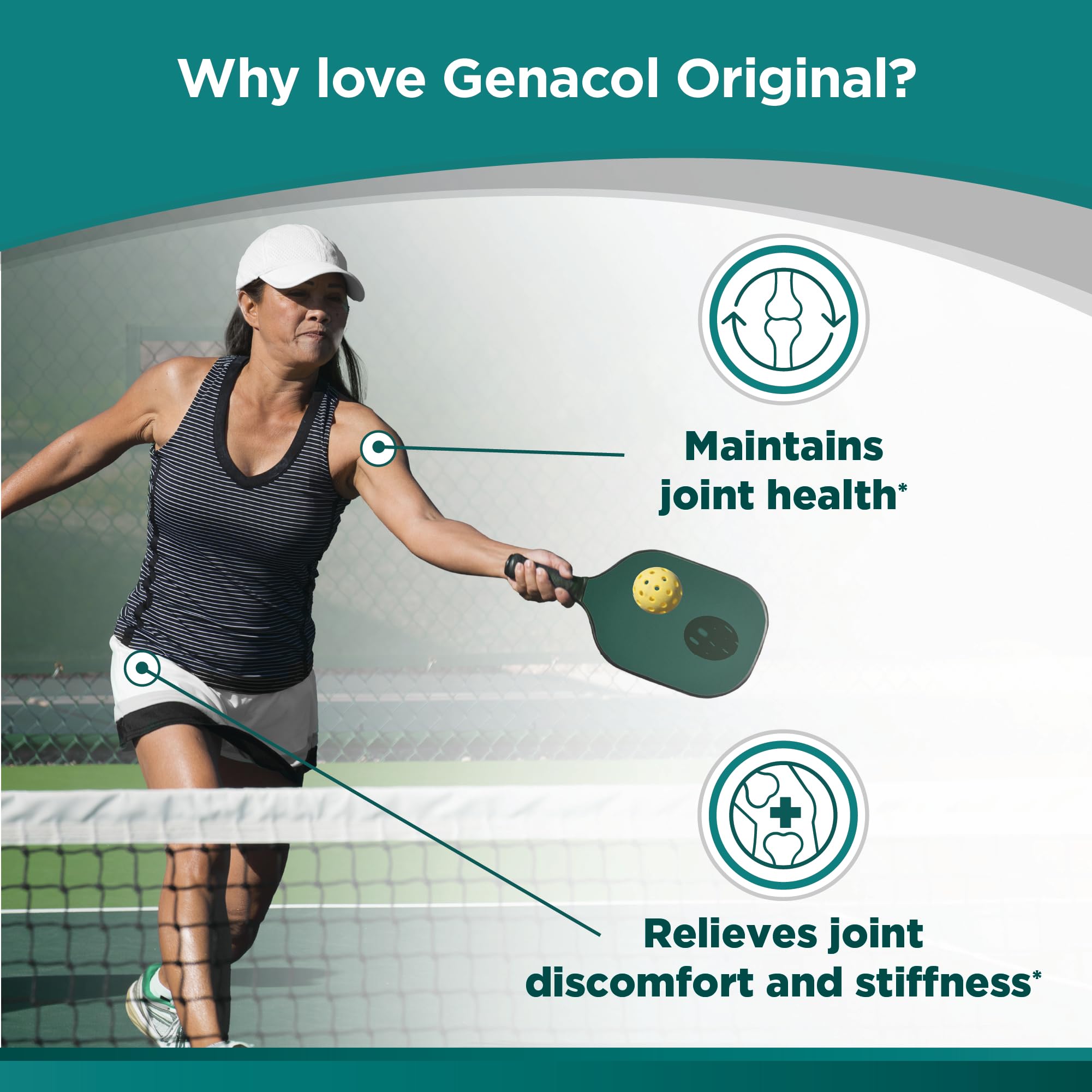 Collagen Peptides Joint Supplements for Men & Women by Genacol | Exclusive Hydrolyzed Collagen Pills | Helps Maintain Healthy Joints | Colageno Hidrolizado | Genacol Original 180 Capsules Genacol Au supplements