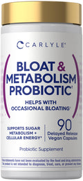 Carlyle Bloat and Metabolism Probiotic | 90 Capsules | Bloating Relief Formula | Sugar & Cellular Energy Support | for Women and Men | Vegan, Non-GMO, Gluten Free Carlyle Au supplements