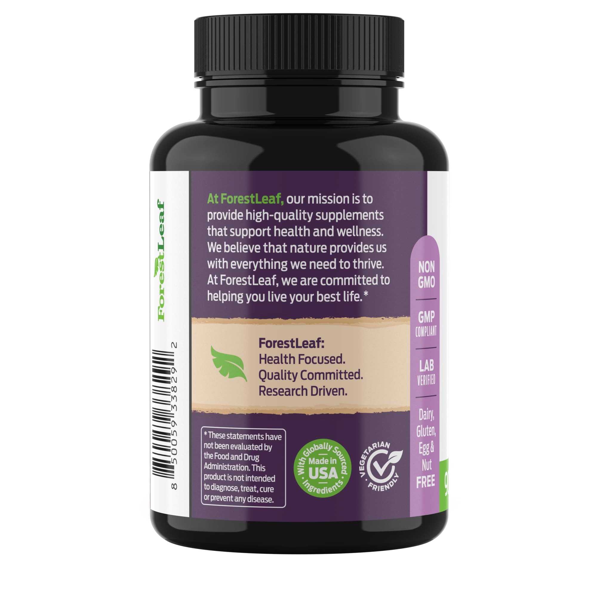 ForestLeaf DIM Supplement - 300mg DIM Estrogen Supplement for Women/Men - Diindolylmethane with BioPerine Black Pepper - Support for Detox, Metabolism, Hormone Balance & Menopause - 90 Caps ForestLeaf Au supplements