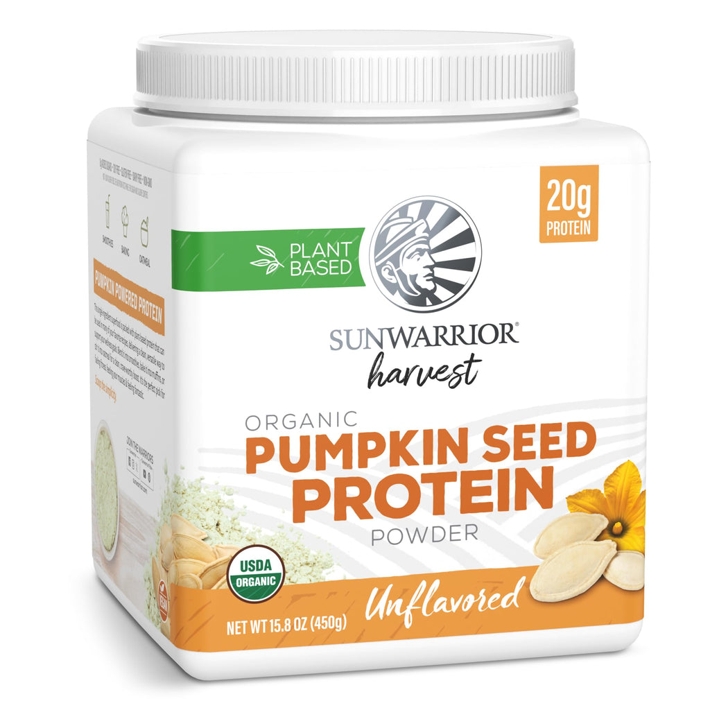 Organic Pumpkin Seed Protein Powder Cold Pressed, Simple Single-Ingredient Superfood Plant-Based, Easy to Digest All 9 Essential Amino Acids Mild Flavor for Smoothies