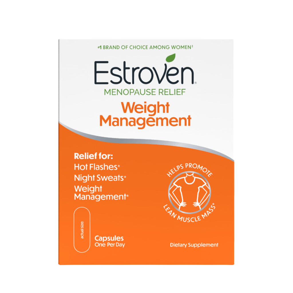 Estroven Weight Management for Menopause Relief - 30 Ct. - Clinically Proven Ingredients Help Manage Weight, Provide Night Sweats & Hot Flash Relief* Drug-Free & Gluten-Free Caplets Estroven Au supplements