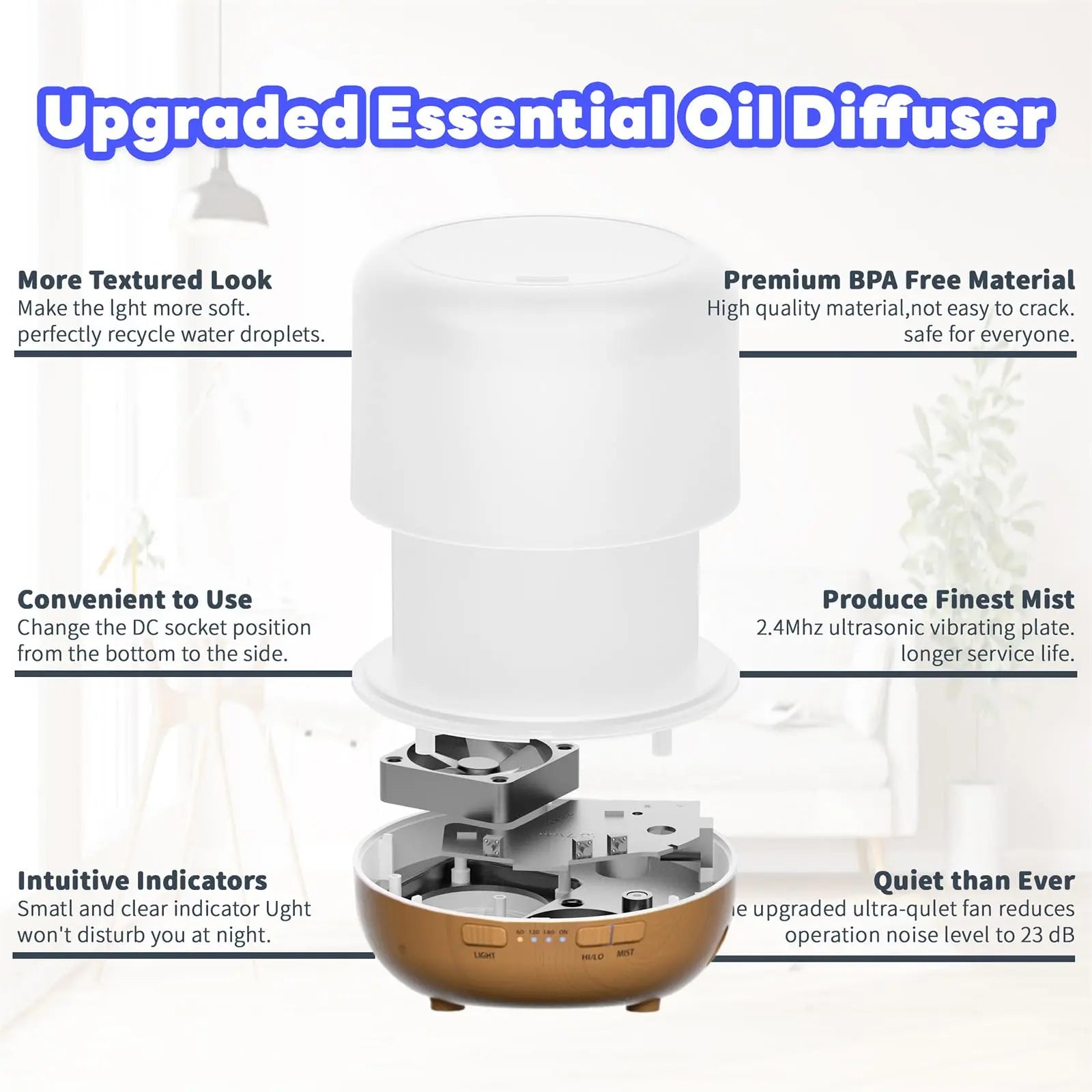 Otheya Scent Essential Oil Diffuser 2 Pack Max 200 ML Ultrasonic Cool Mist Humidifiers and Aromatherapy Otheya Au supplements